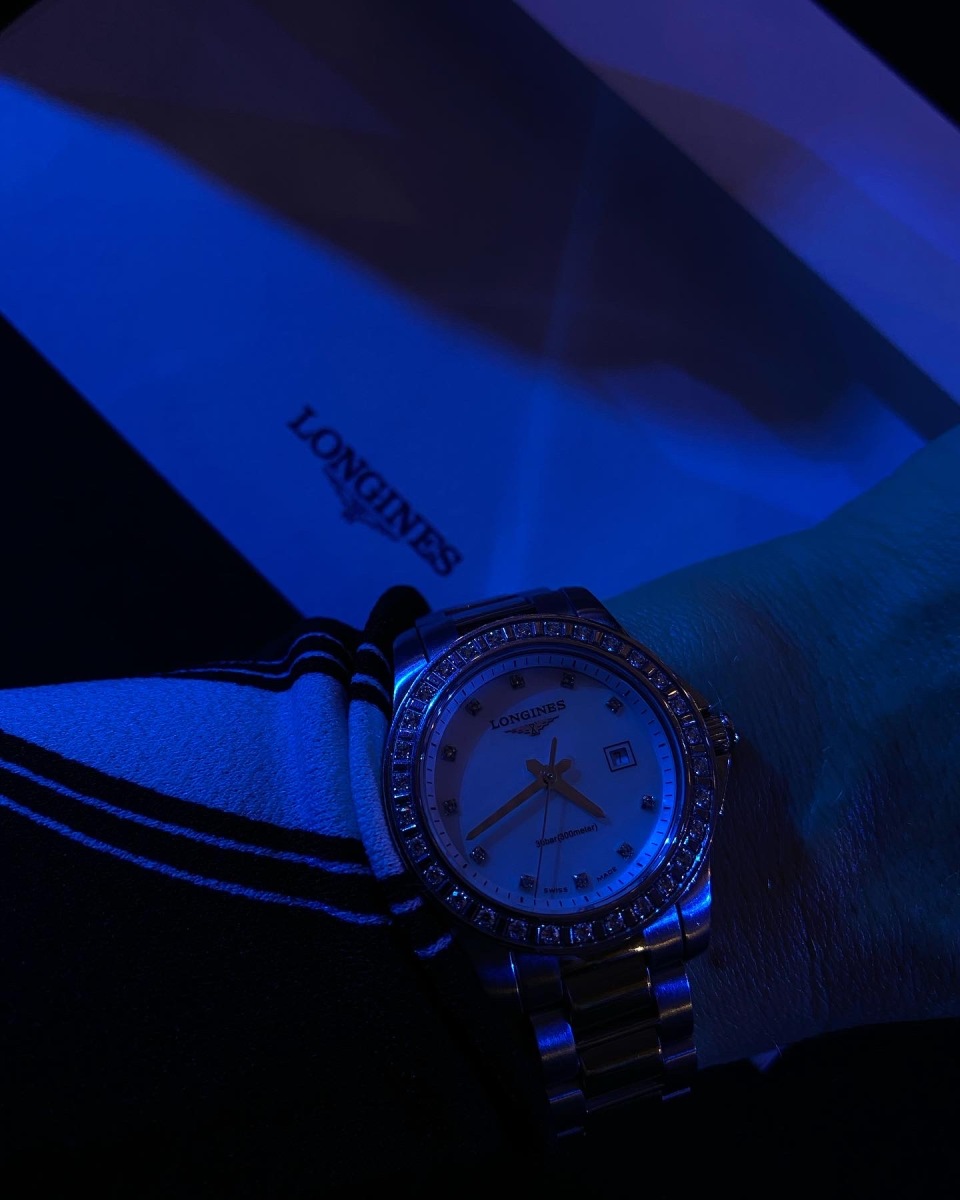 Longines Conquest Diamond Mother of Pearl